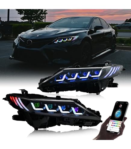 T T-ABC - Headlamp Compatible with Toyota Camry LE SE TRD XSE XLE