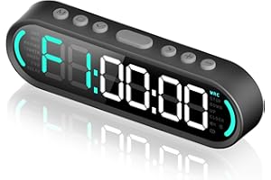FORCEFREE+ Portable Gym Timer Interval Workout Timer Gym Clocks for Home Gym Count Down/Up Clock with LED Digital Display for Boxing HIIT Tabata Crossfit Fitness