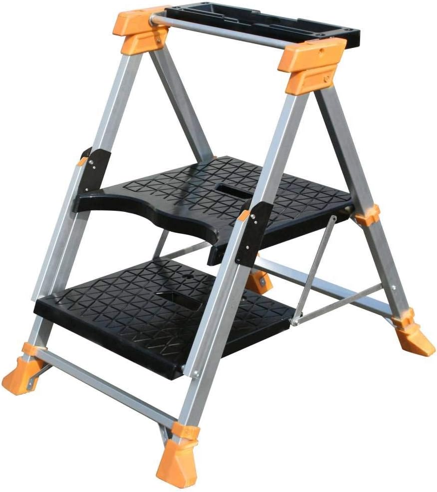 Batavia 7062245 Transformer Multifunctional Workbench and Stepladder, Grey/Black