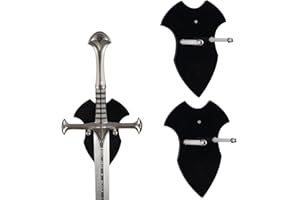 HHUXIUE Sword Holder Wall mounted sword rack Axe Holder Sword Hangers for Wall Sword Holder Display Axe Vertical Display and Decoration (Black 2 set)