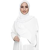 Premium Chiffon Hijab Head Scarf Shawl Wrap for Muslim Women Lightweight