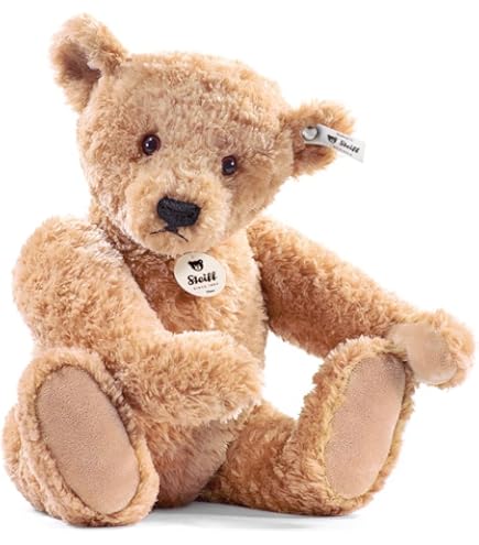 Steiff Classic Teddy Bear ベージュ Classic Mohair Teddy Bear, 10 in, beige - Steiff.com