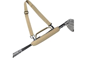 KYTAI Small Golf Bag for a Few Clubs, Mini Portable Golf Carry Bag for Driving Range, Lightweight Golf Club Bag (Khaki)
