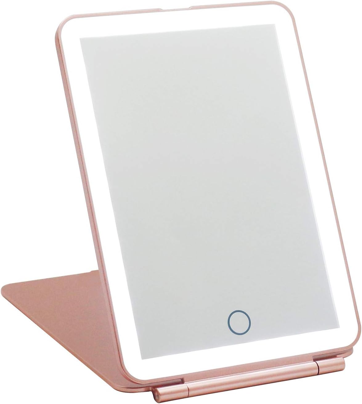 ISFORU LED Travel Makeup Mirror, 3 Colour Light Rechargeable Portable Compact Vanity Mirror