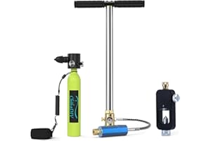 CHIKADIV 0.5L Mini Scuba Tank, Portable Refillable Diving Tank for Underwater Breathing Training, Up to 10‑Minute Dive Time (Up to 33 ft), Spare Air Scuba Tanks