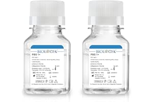 CryoKing Phosphate Buffered Saline 1X, PBS Buffer 0.1um Filtration, 7.4pH, Sterilize, 1X Concentrate, Reay to use Buffer for Laboratory, 100ml/Bottle, 2 Bottle/Case