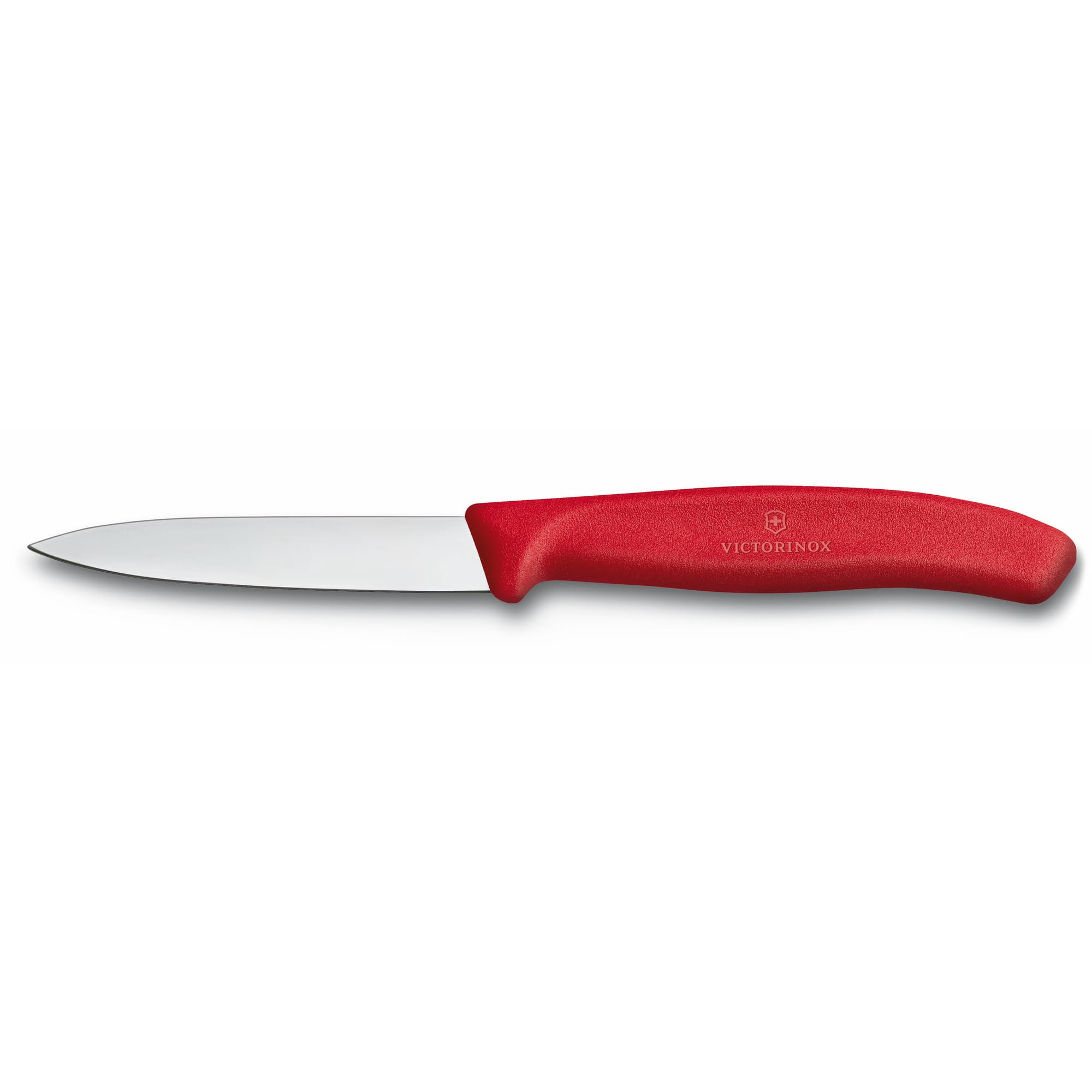 Victorinox Swiss Classic Gemüsemesser-Set, 3-teilig, Inkl. Tomatenmesser Wellenschliff, Gemüsemesser und Sparschäler, Spülmaschinengeeignet, rot 3
