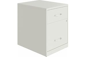NuSparc 2 Drawer Locking Filing Cabinet | Pre-Assembled Steel Construction | Low-Profile Design is Perfect for Home and Small Office | Letter-Size | Assembled in USA