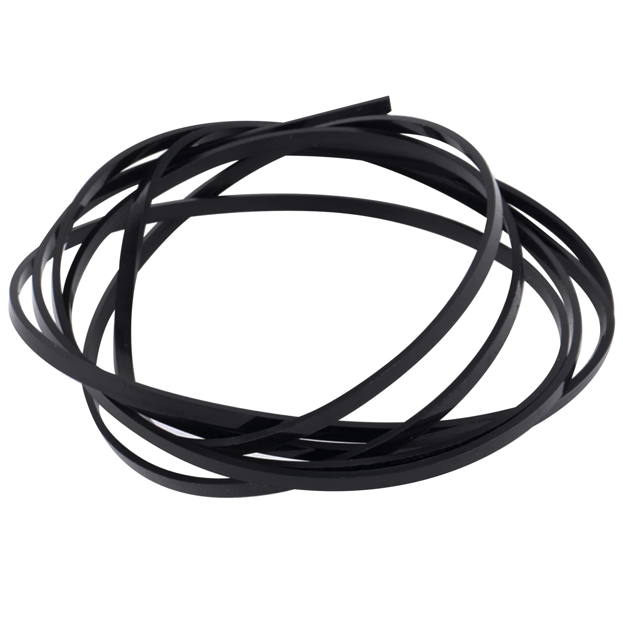 Musiclily 1650x3x1.5mm Plastic Acoustic Classical Guitar Binding, Black