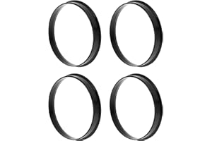 INFINAUTO 71.1mm to 67.1mm Car Wheel Hub Centric Rings Black Polycarbonate Wheels Center Shaft Shock Absorbing Hubrings 4 Pcs