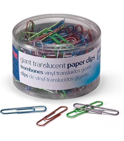 Officemate Color Coated Paper Clips Assorted Colors Officemate Color ...
