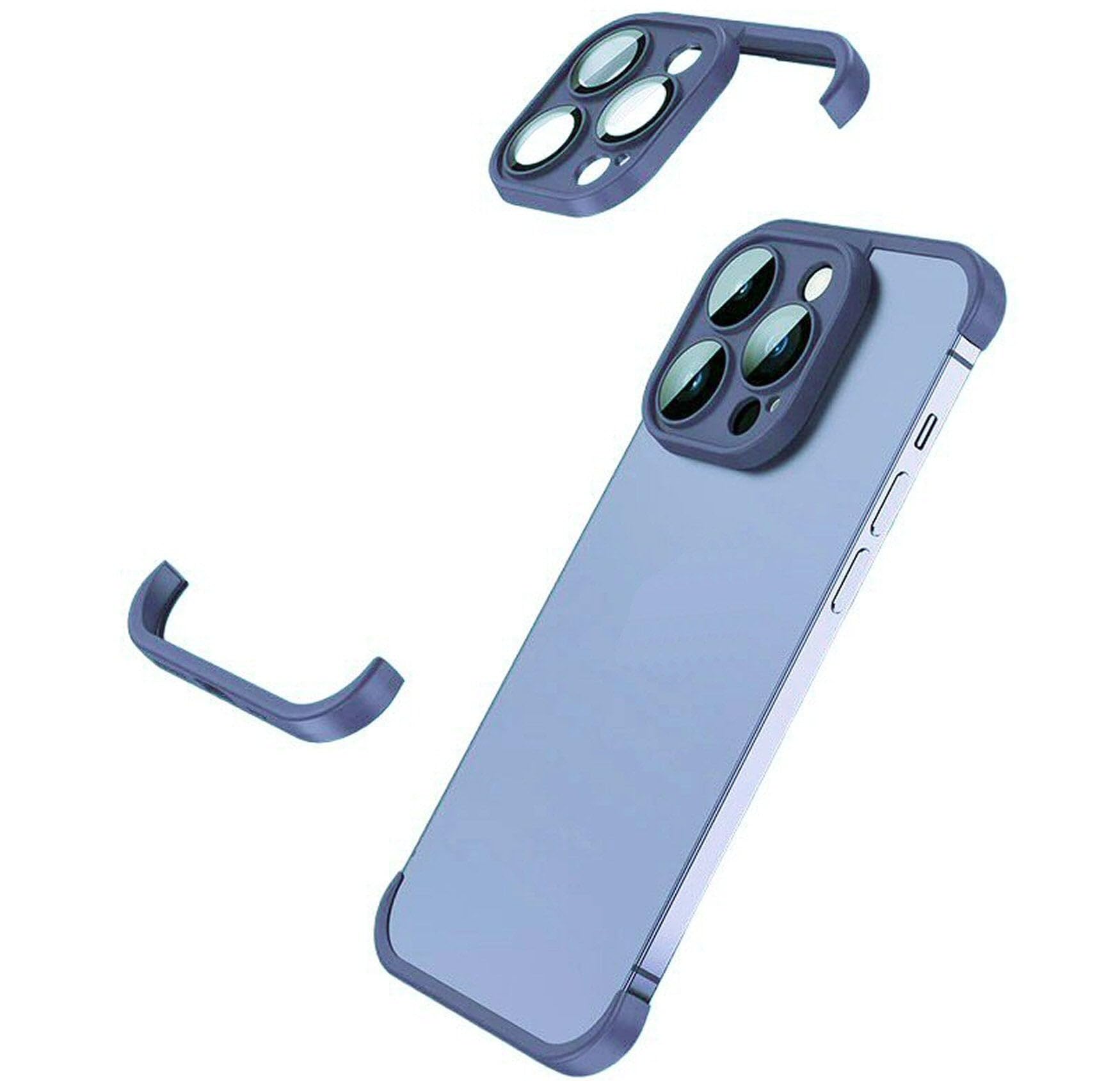 fonefunshop Corner Pad Protection Compatible with iPhone 14 Plus in Blue