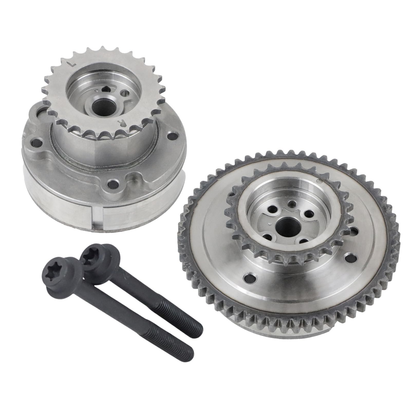 Photo 1 of cycwer 2pcs AT4Z-6C525-B Intake and Exhaust CVVT Sprockets, Fits for 2011-2019 Edge Expedition Explorer F-150 Mustang Taurus Transit MKX Mark Navigator, AT4Z-6256-B Engine Timing Gears