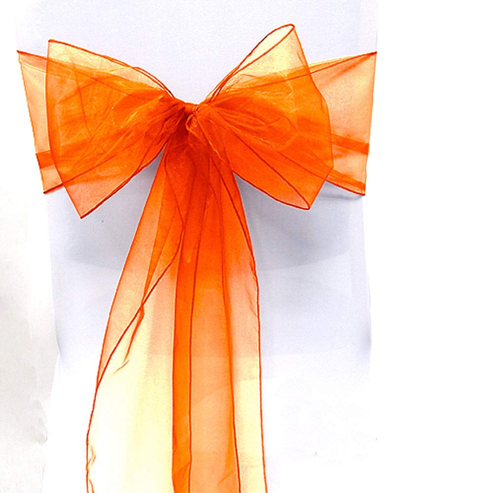 Organza Chair Bow Sash Décor Bows Sashes for Wedding Reception