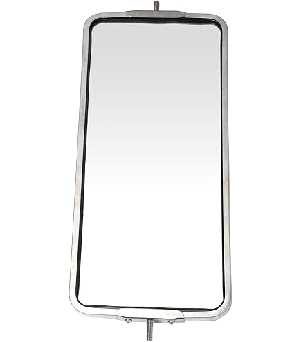 SANWA Stainless Steel West Coast Mirrors – 6x16 Set Of 2 For Heavy Duty Trucks - View #3