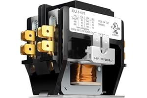 HVAC Contactor,FOCSPROD 40 Amp Single Pole / 1 Pole Contactor 24V Coil AC Contactor, Air Conditioner Condenser Compressor Contactor AC Definite Purpose Contactor, HN51KC024 UL Listed