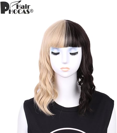 Hairphocas Melanie Martinez Cosplay Half Blonde And Half Black