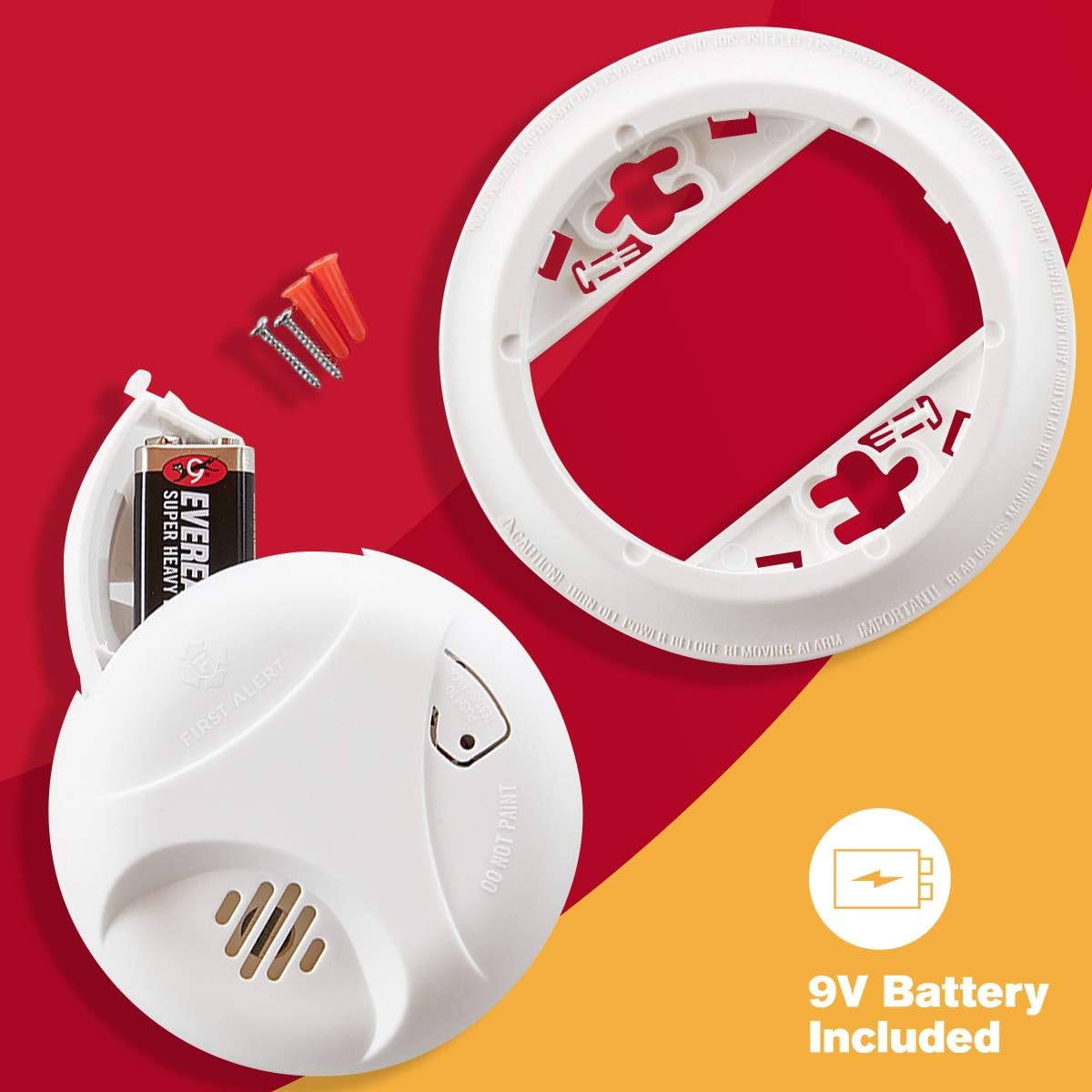 First Alert Battery Powered Smoke Alarm with Silence Button, SA303CN3 - Smoke Detectors - 