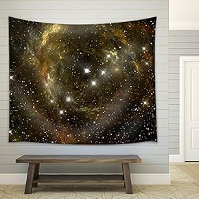 Colorful Space Star Nebula - Fabric Wall Tapestry Home Decor - 51x60 inches