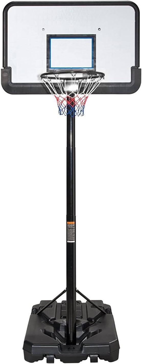 IUNNDS Pro Court Height-Adjustable Portable Basketball Hoop & Stand System with 44" Backboard