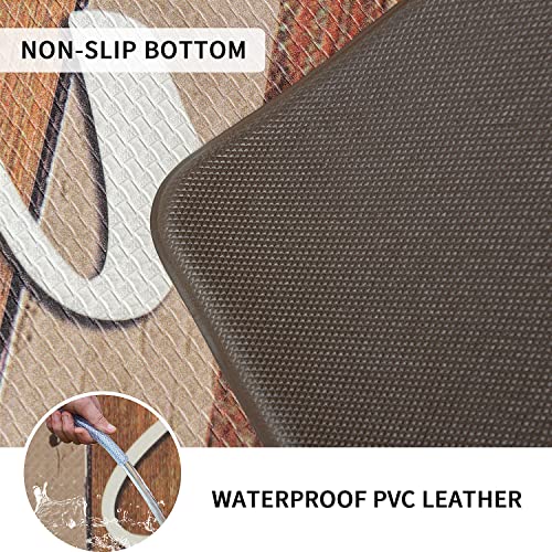 EVERGRACE Farmhouse Kitchen Floor Mat 17 x 47 inch, Family Theme Anti