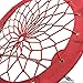 CAMPZIO Bungee Chair Round Bungee Chair Folding Comfortable Lightweight Portable Indoor Outdoor (RED)