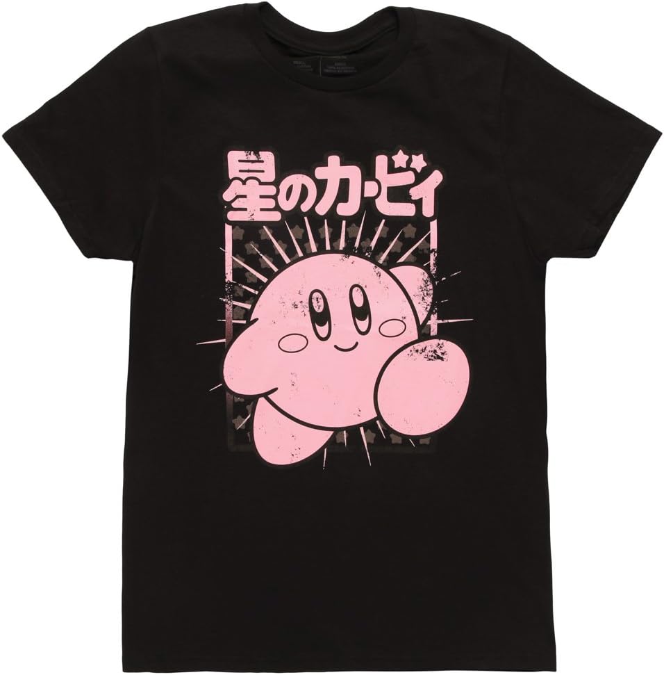 Kirby Japanese Kanji Adult T-Shirt