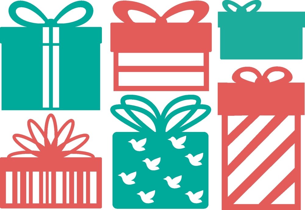 Ultimate Crafts "Christmas Gifts" Die and Header Card