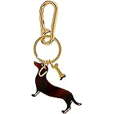 Dachshund Keychain - Mini Acrylic Weiner Dog Keychain, Cute Dachshund Bag Charm, Decorative Bag Accessory for Women, Gift for Dachshund Lovers