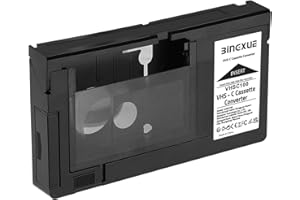 BINGXUE VHS C Adapter Cassette Converter Compatible with VHS-C SVHS Camcorders Motorized VHS Cassette Player Not Compatible with 8mm/MiniDV/Hi8 (VHS Adapter)