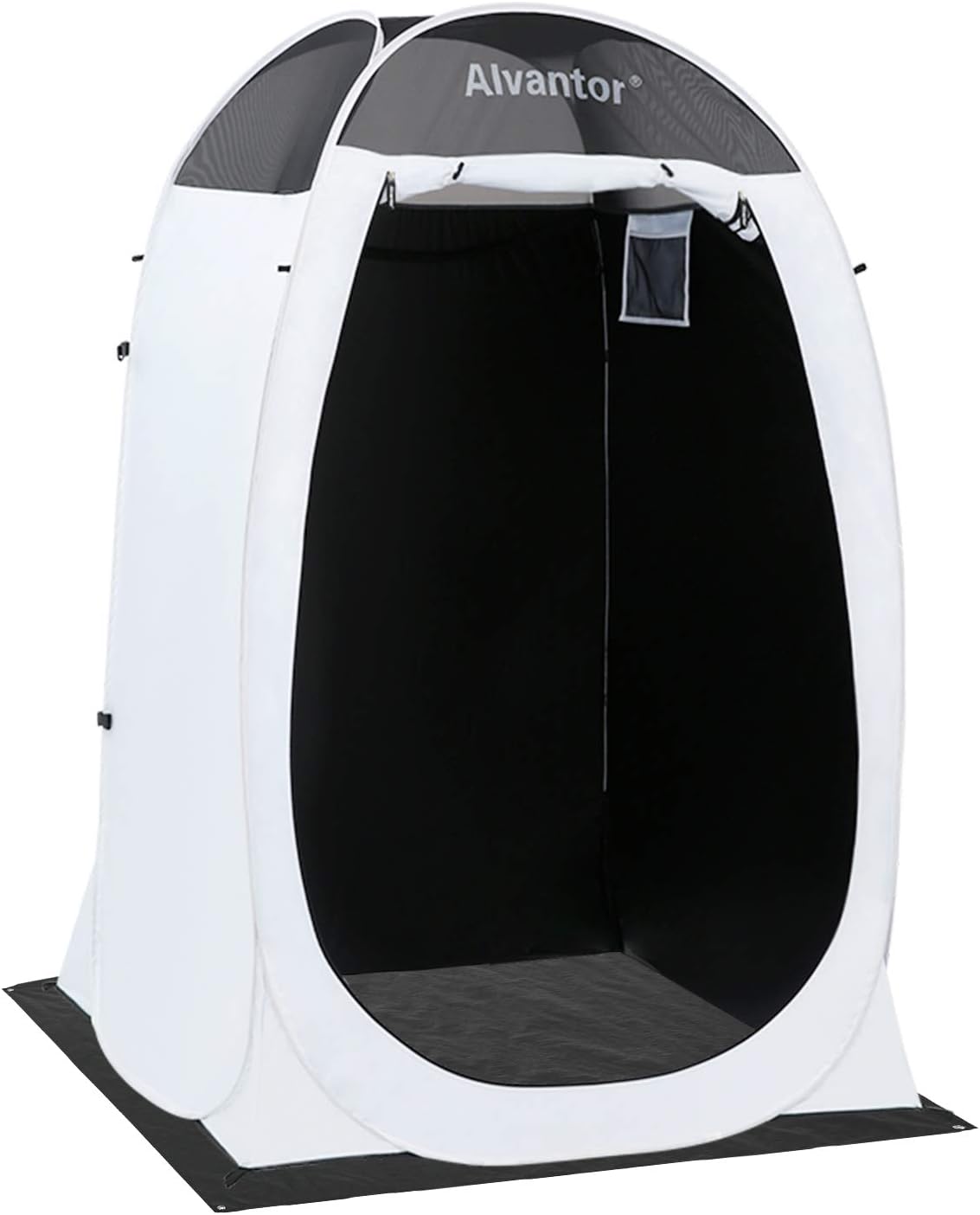 Alvantor Shower Tent Changing Room Outdoor Toilet Privacy Pop Up Camping Dressing Portable Shelter Teflon Coating Fabric 4’x4’x7' Patent: Sports & Outdoors