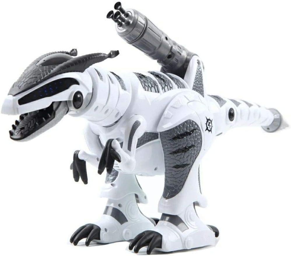 white robot dinosaur