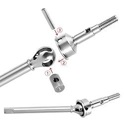 INJORA +2mm Extended Dogbone Axle Shaft for 1/18