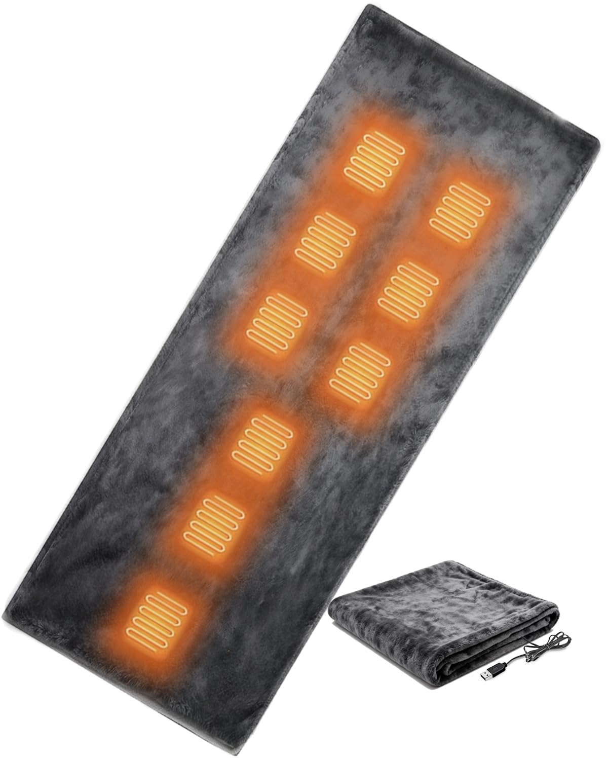 Photo 1 of *** FOR PARTS/ NON-FUNCTIONAL & MISSING CHARGING CABLE*** XPLI Heated Sleeping Bag Liner for Camping - Heated Blanket for Camping Portable Heating Sleeping Bag Pad 3 Adjustable Temperature Levels with 9 Heating Zones for Cold Weather Backpacking or Hiking