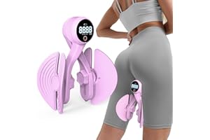 VATHERY Thigh Master, Kegel Exerciser for Pelvic Floor Muscle, Inner Thigh Exerciser for Butt, Arm, Leg Workout, 4 Levels Adjustable Resistance(Purple)