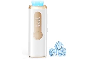 AMOTAOS Laser Hair Removal, IPL Laser Hair Removal Device for Women & Men, Safe at-Home Nearly Painless 45°F Ice-Cooling Contact, Long-Lasting Result for Full Body & Face, Off-White