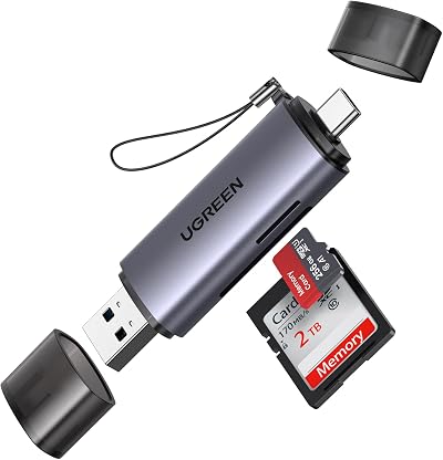 UGREEN USB SD Card Reader 3.0 Type-C & USB-A 5Gbps for SD Micro SD UHS-I