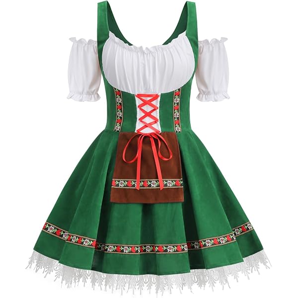 knee length dresses for ladies Tyrolean Woman Lederhosen Costume Light Brown