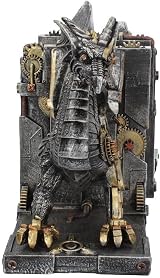 Nemesis Now Dracus Machina Bronze Steampunk Dragon Bookends 27cm view 6