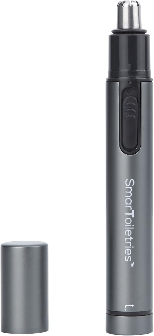 SmarToiletries Nose Hair Trimmer, Stainless Steel Body,For Man And Woman,Slim Design Battery-Operated