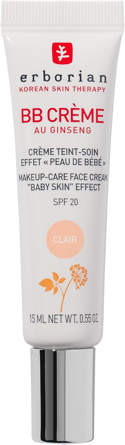 Erborian BB Cream Ginseng 15ml Clair Baby Skin SPF 20 5-in-1 Complexion