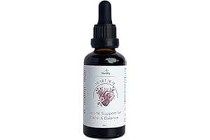 HERBITY Heart Heal – Natural Support for Calm & Balance with Holy Basil, Rose & Hawthorn – Gentle Herbal Drops for Relaxation & Emotional Wellness (1.7 Fl Oz)