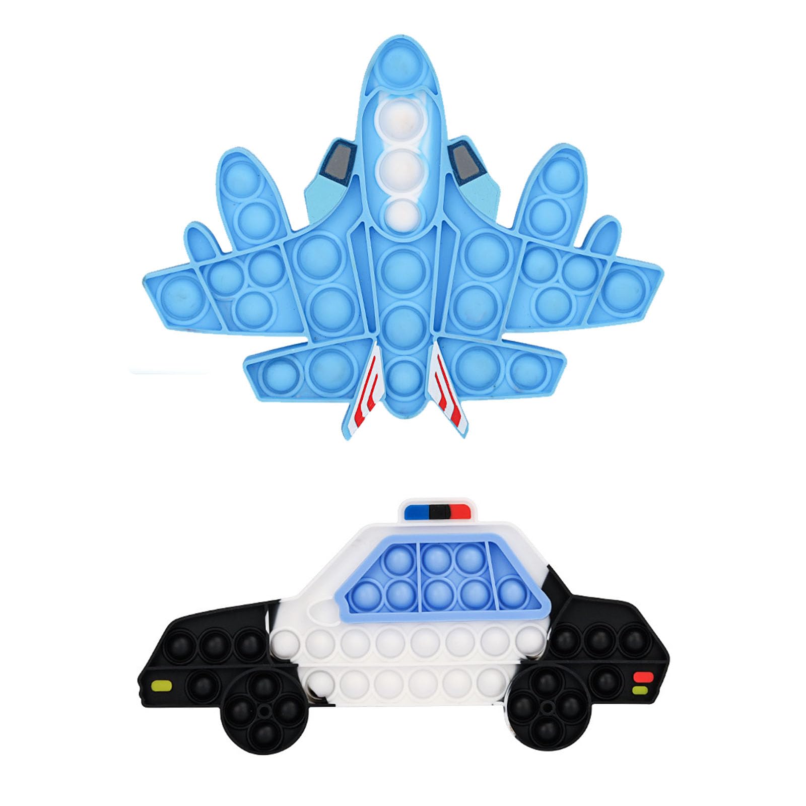 2Pcs Poppet Fidget Toy, Airplane Bubble Popper Fidget Model, Sensory Bubble Popper Fidget Tool Suitable for Relaxing Emotions and Reducing Stress