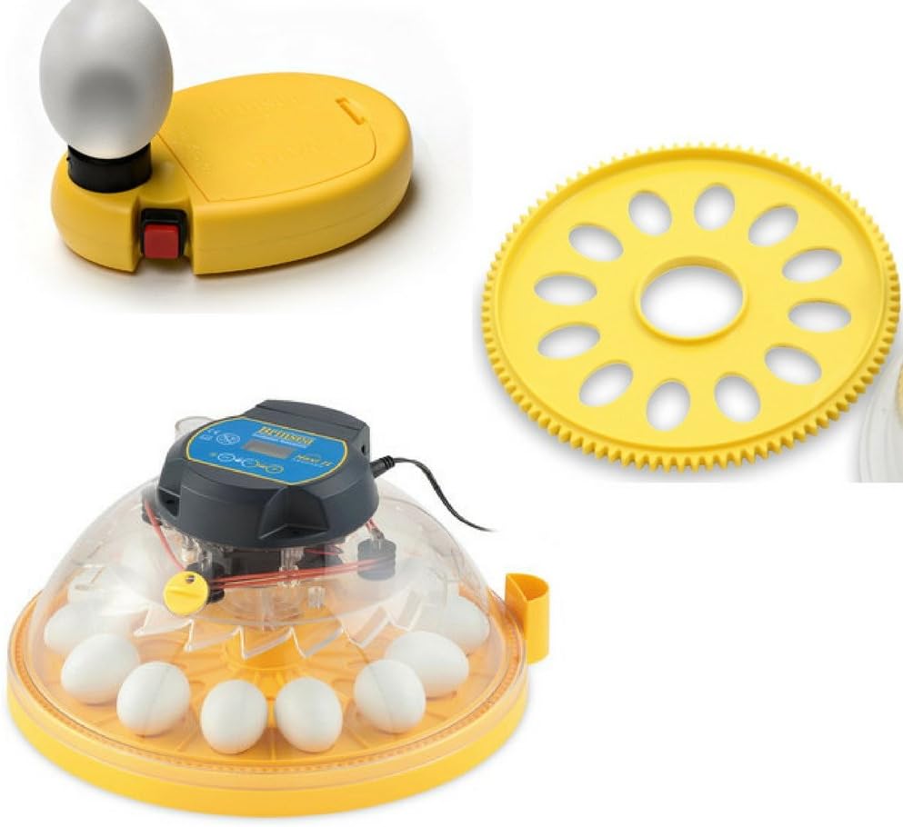 USAC26C Maxi II Advance Automatic 14 Egg Incubator, One Size (Bundle)