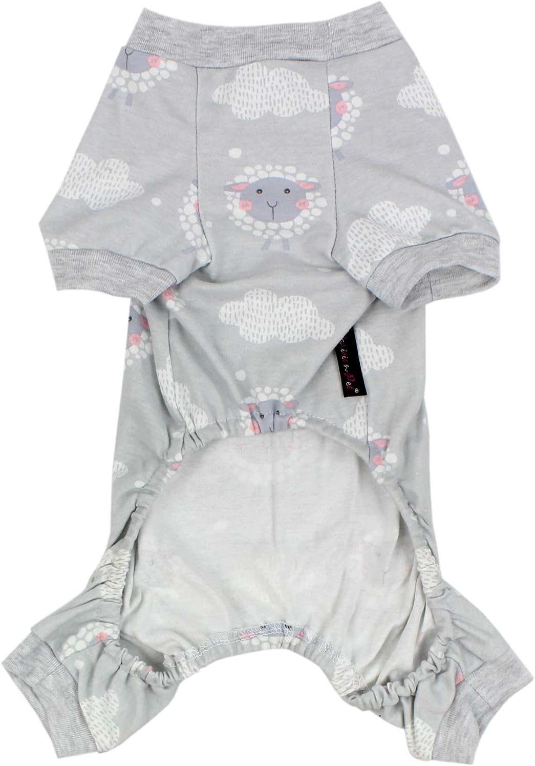 Parisian Pet Dog Pajamas - Cute Cat/Dog Onesie Size S - Gray Sheep - Ideal Everyday Outfit for Male/Female Dogs and Cats - Image 3
