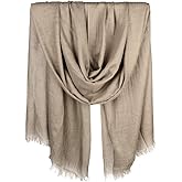 Iristide Women Summer Scarfs Large Long Lightweight Linen Beach Gauze Shawl Wrap 75”×43”
