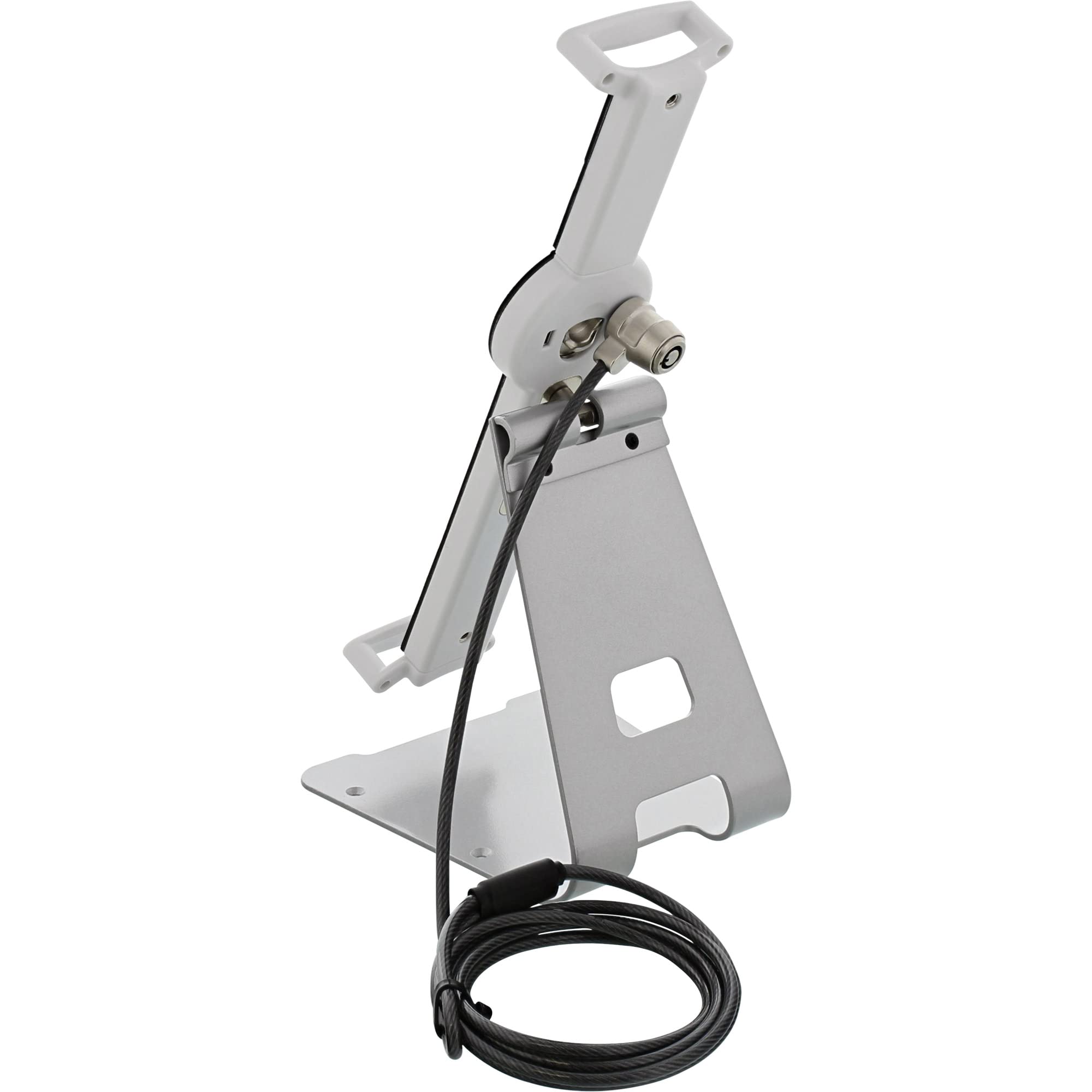 InLine 55727W Universal Tablet Holder 10-13 Inches with Security Lock 1.5 m with Key White