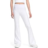 JOCMIC Girls Flare Pants High Waisted School Uniform Pant Bell Bottom Leggings with Hidden Pockets