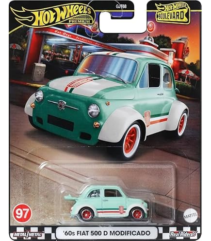 Amazon.com: Hot Wheels Car Culture 60's Fiat 500D Modificado