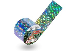 Reflective Bird Tape, 330ft x 1.6in Bird Scare Tape Dual-Sided Bird Flash Tape Bird for Outside, Gardens, Orchards - by dukclyn